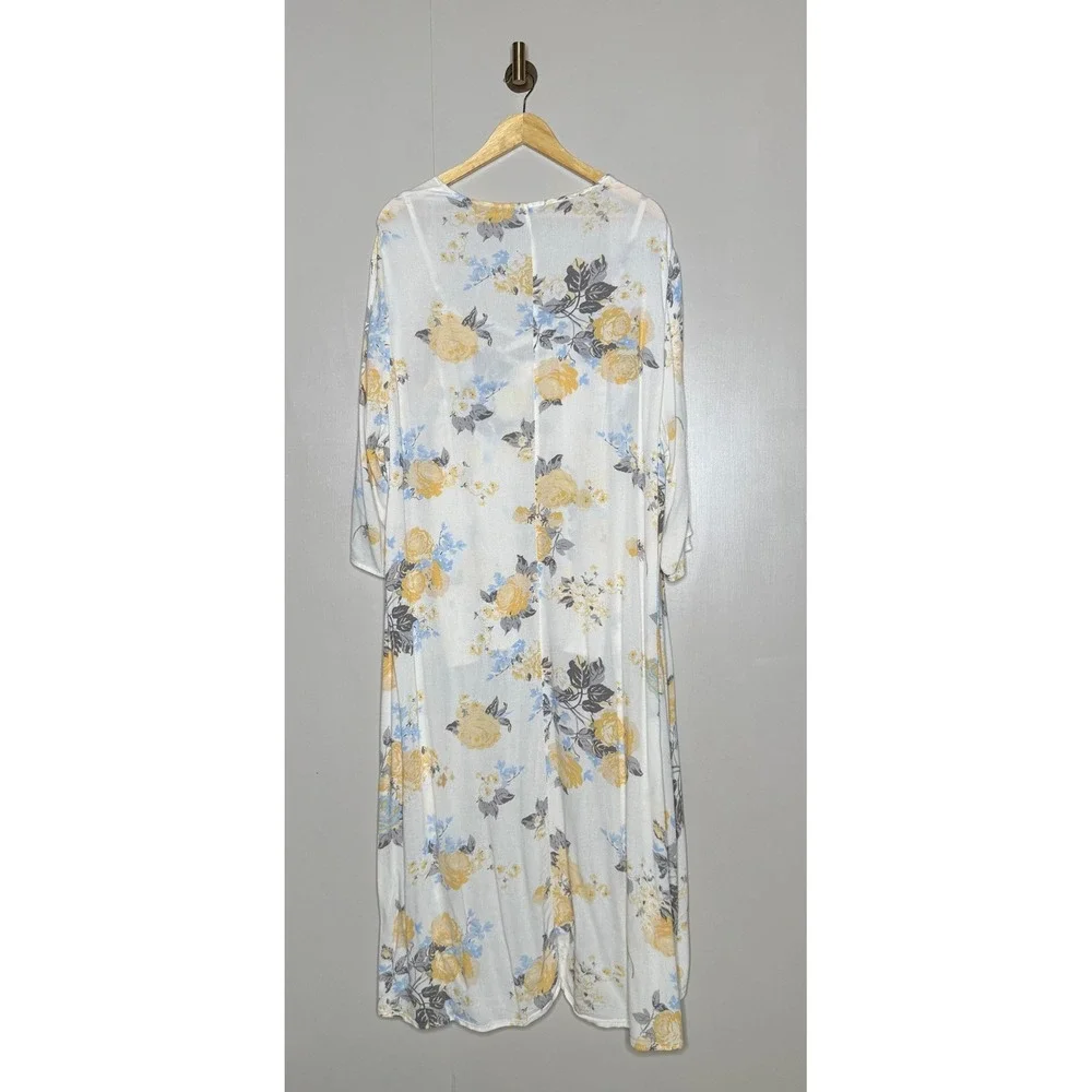 Torrid Floral Duster Kimono Cami Set Cottagecore Boho Lounge - Picture 5 of 12